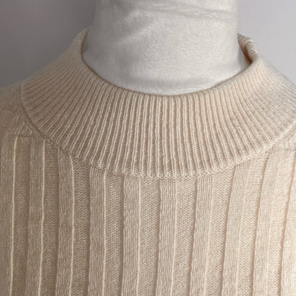NWT / Madewell Mockneck Crop Sweater - Picture 2 of 6